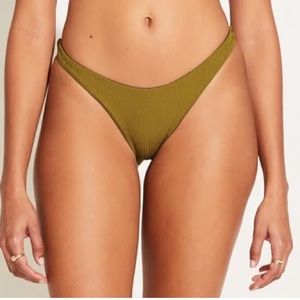 NWT Vitamin A Matcha Rib Bottoms Size Small